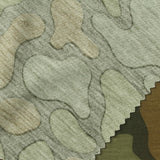 Green Camo Jersey Knit, Poly-Viscose — photo 3