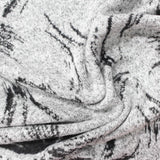 Black Abstract-Floral Jacquard, Viscose-Poly — photo 3
