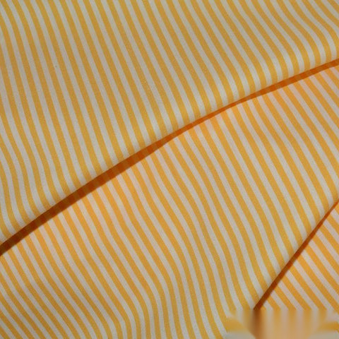 Yellow Vertical-Stripe Woven