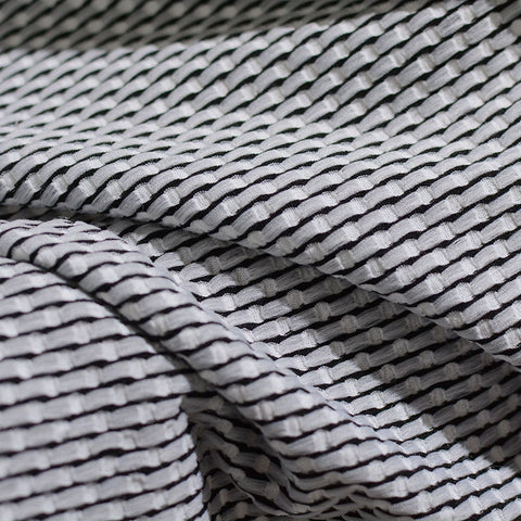 Grey Geometric Jacquard, Polyester, 180 gsm