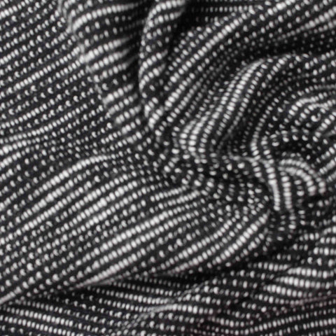 Black Marl Chunky Knit, Poly-Cotton, 218 gsm