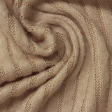 Brushed Viscose Stretch Chunky Knit Fabric, 205 gsm, 150 cm — Beige — photo 3