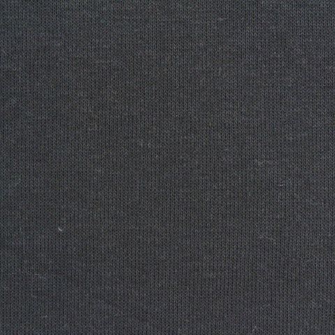 Cotton Scuba Knit Fabric, 223 gsm, 175 cm — Black
