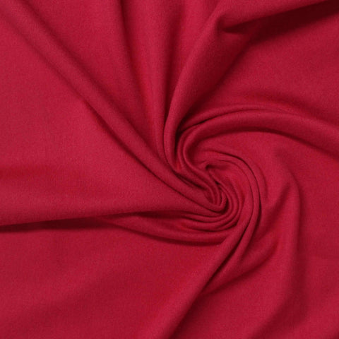 Jersey Knit Fabric, 200 gsm, 155 cm — Red