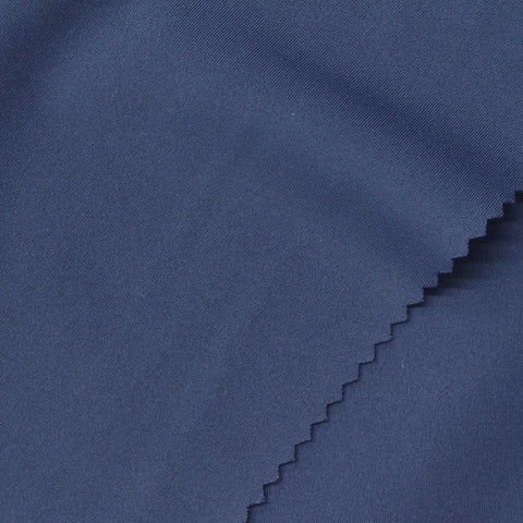 Polyester Stretch Sateen Fabric, 230 gsm, 150 cm — Navy