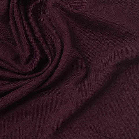 Brushed Polyester Stretch Milk Silk Knit Fabric, 120 gsm, 170 cm — Purple