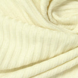 Viscose Polyester Stretch Rib Knit Fabric, 230 gsm, 160 cm — Yellow — photo 3