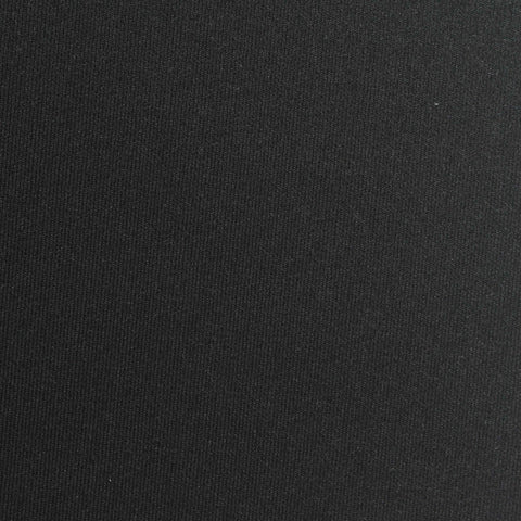 Cotton Polyester Stretch Scuba Knit Fabric, 320 gsm, 185 cm — Black