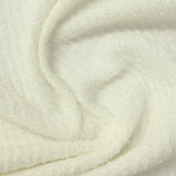 Polyester Stretch Rib Knit Fabric, 260 gsm, 180 cm — White — photo 3