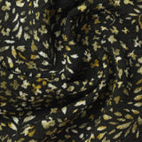 Off-White Scattered-Leaf Knit, Polyester — photo 3