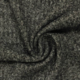 Black Marl Rib Knit, Poly-Viscose — photo 3