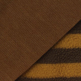 Brown Horizontal-Stripe Knit, Polyester — photo 3