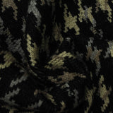 Black Houndstooth Chunky Knit, Viscose-Poly — photo 3