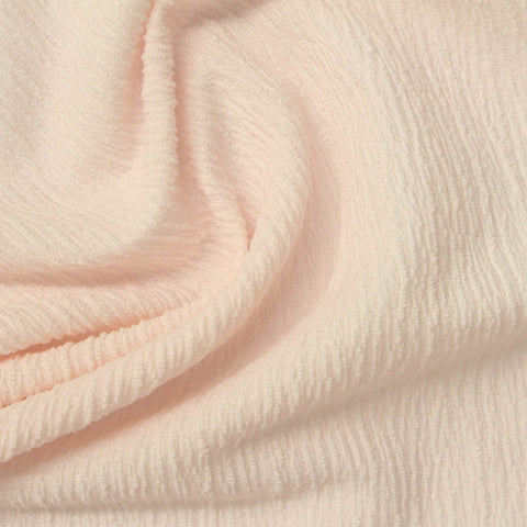 Polyester Stretch Crepe Fabric, 117 gsm, 152 cm — Beige