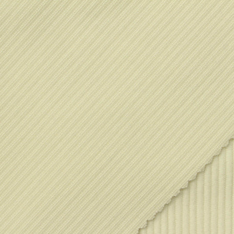 Cream Ribbed Knit Corduroy, Polyester