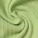 Jacquard Polyester Stretch Knit Fabric, 440 gsm, 150 cm — Green — photo 3