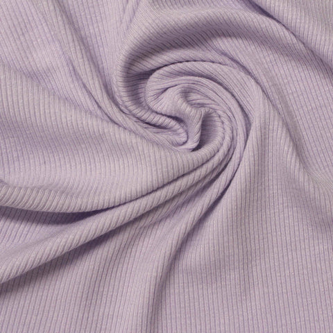 Viscose Stretch Rib Knit Fabric, 260 gsm, 130 cm — Purple