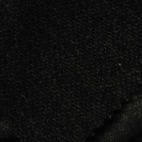 Dark Grey Marl French Terry, Cotton-Poly, 220 gsm