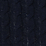 Jacquard 100% Polyester Pointelle Knit Fabric, 310 gsm, 140 cm — Navy — photo 3