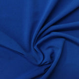 Polyester Stretch Linen-Look Fabric, 192 gsm, 170 cm — Blue — photo 3