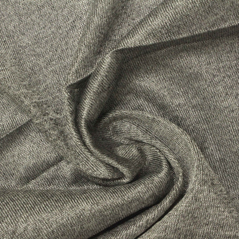 Heather Grey Marl Jersey Knit, Polyester, 220 gsm