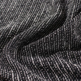 Black Heathered-Marl Chunky Knit, Poly-Cotton — photo 3