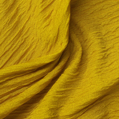 Polyester Stretch Knit Fabric, 220 gsm, 165 cm — Yellow