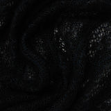 Black Openwork Chunky Knit, Polyester — photo 3
