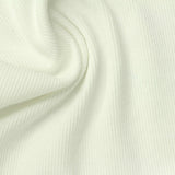 Polyester Cotton Stretch Rib Knit Fabric, 400 gsm, 125 cm — Beige — photo 3