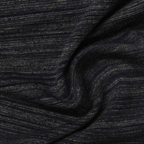 Dark Grey Marl Knit, Poly-Cotton
