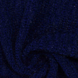 Polyester Stretch Chenille Fabric, 285 gsm, 150 cm — Navy — photo 3