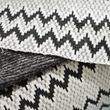 Black Zigzag Chunky Knit, Poly-Cotton — photo 3