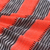 Orange Stripes Chunky Knit, Polyester — photo 3