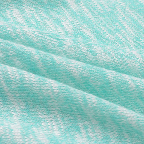 Light Blue Marl Jersey Knit, Viscose-Poly, 166 gsm