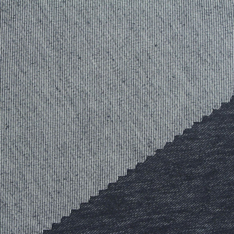 Dark Blue Heathered-Marl Denim
