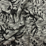 Black Speckles Chunky Knit, Polyester — photo 3