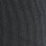 Cotton Stretch Rib Knit Fabric, 220 gsm, 170 cm — Black — photo 3