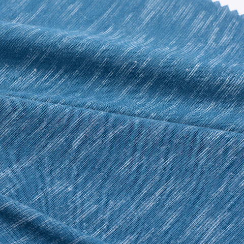 White Vertical-Line Jersey Knit, Poly-Viscose