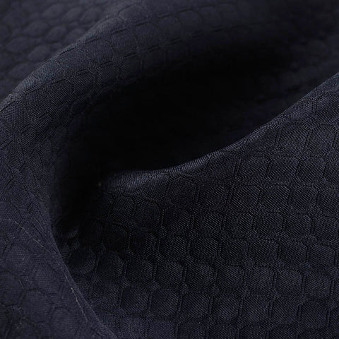 Navy Tone-on-Tone Square Jacquard, Polyester