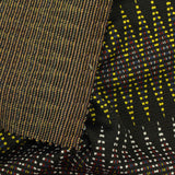 Jacquard Polyester Stretch Knit Fabric, 216 gsm, 160 cm — Black — photo 3