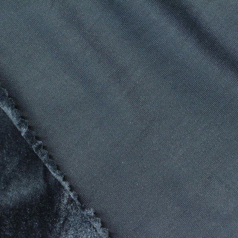 Polyester Stretch Plissé Fabric, 240 gsm, 152 cm — Navy