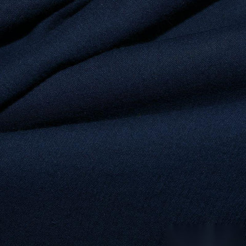 100% Cotton Crepe Fabric — Navy