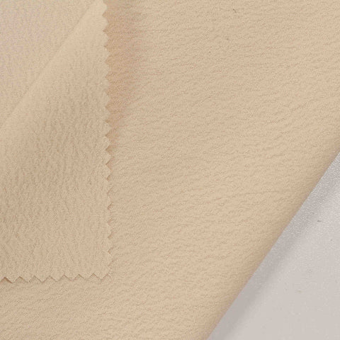 100% Viscose Crepe Fabric, 130 gsm, 130 cm — Beige