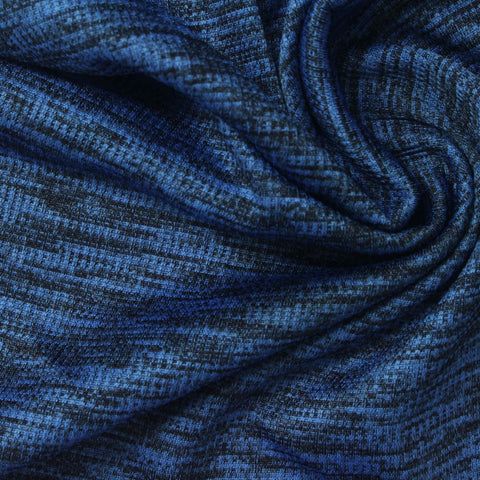 Blue Marl Jacquard, Polyester, 180 gsm