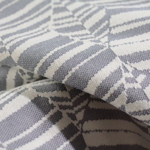 Dark Grey Leaf Jacquard, Acrylic-Poly