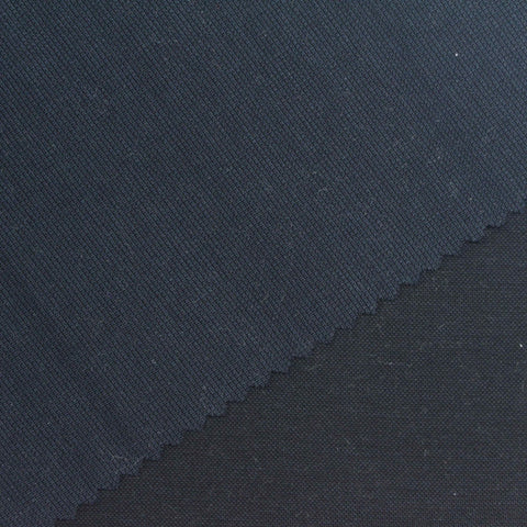 Polyester Modal Stretch Ponte Knit Fabric, 358 gsm, 158 cm — Navy