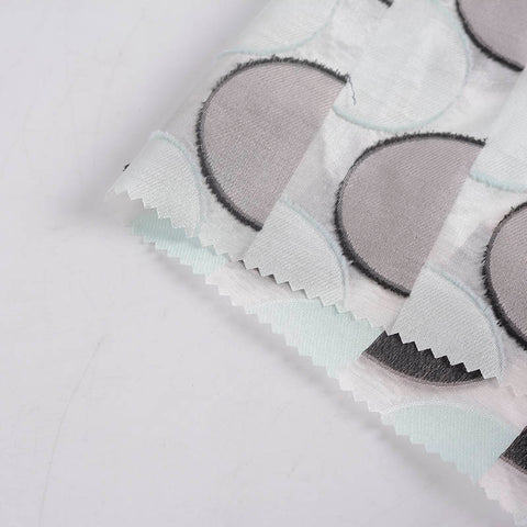 Striped Polyester Nylon Woven Fabric, 82 gsm, 145 cm — Grey