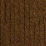 Jacquard Acrylic Polyester Blend Pointelle Knit Fabric, 350 gsm, 145 cm — Brown — photo 3