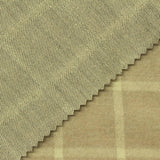 Tan Check Interlock Knit, Poly-Viscose — photo 3