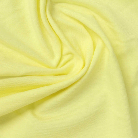 100% Cotton Jersey Knit Fabric, 175 gsm, 180 cm — Yellow